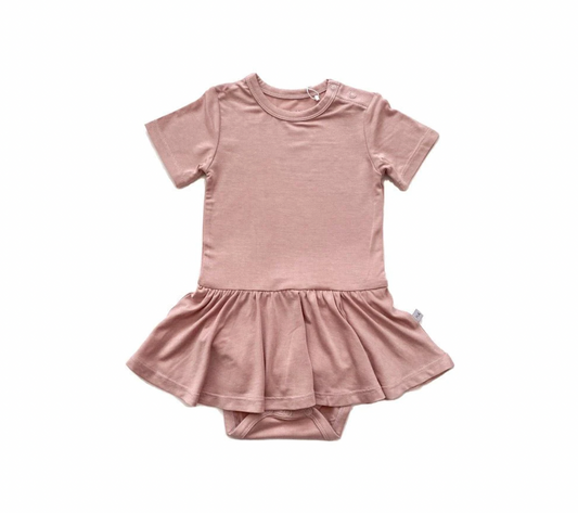 Twirl Skirt Bodysuit | Dusty Pink