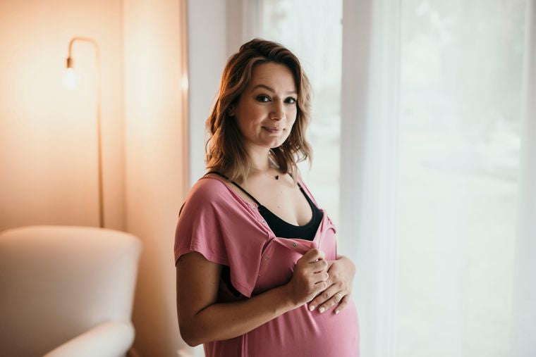 Rose Mommy Labor and Delivery/ Nursing Gown