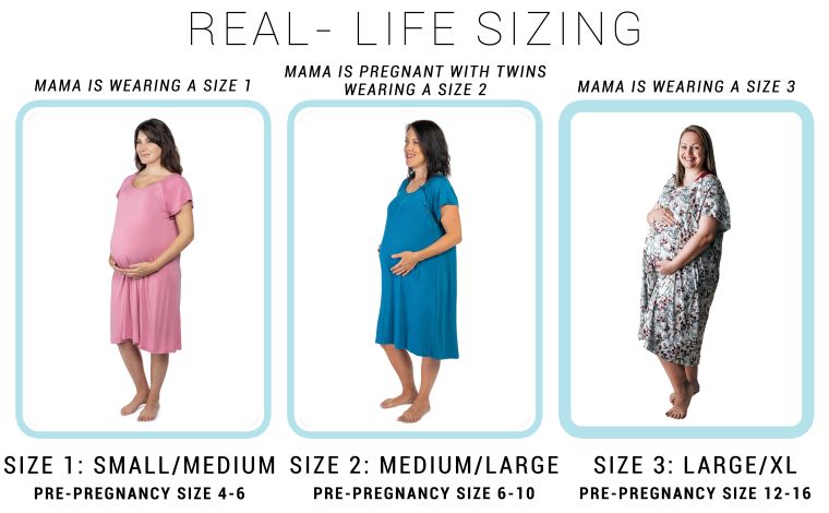 Rose Mommy Labor and Delivery/ Nursing Gown