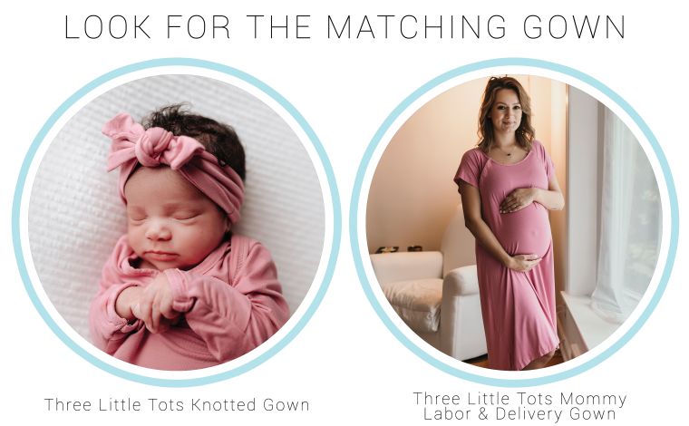 Rose Mommy Labor and Delivery/ Nursing Gown