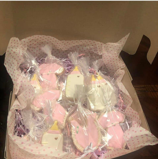 ♡ DIY BABY SHOWER SUGER COOKIES ♡