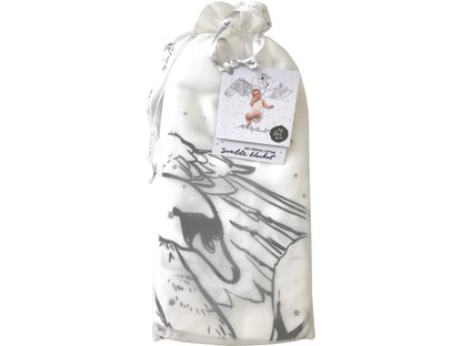 Swans - Organic Cotton Swaddle Blanket